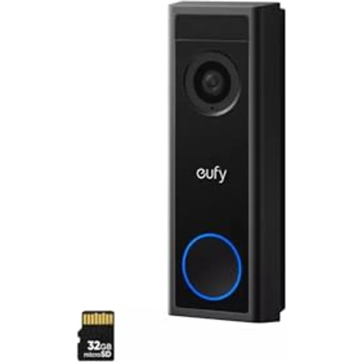 eufy Video Doorbell C31, 2K FHD Türklingel mit SD-Karte und wiederaufladbarem Akku – Bild 1