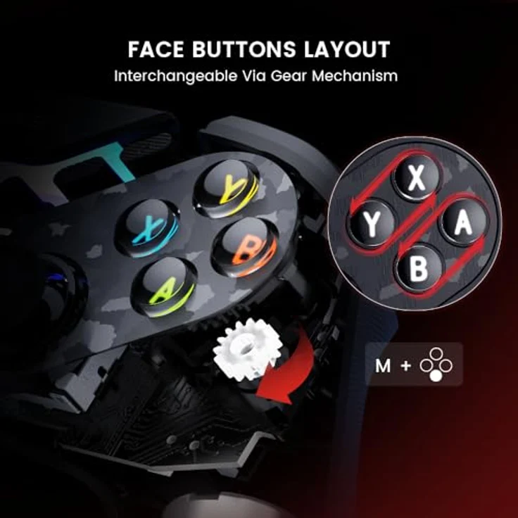 GameSir T3 Tarantula Pro, Wireless-Controller mit Hall-Effekt und 9 beweglichen Tasten für Nintendo – Bild 2