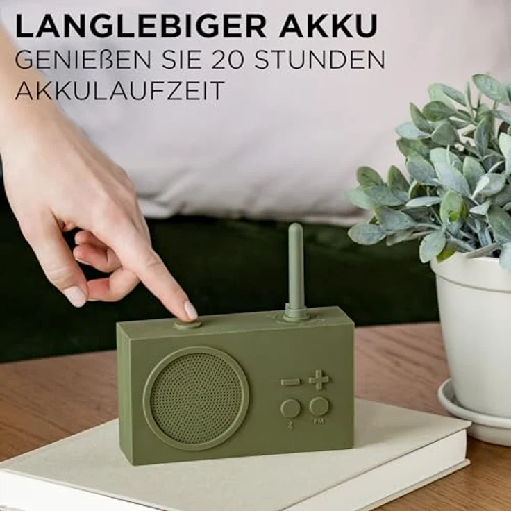 Lexon TYKHO 3 FM-Radio + Bluetooth-Lautsprecher, Dunkelblau – Bild 4