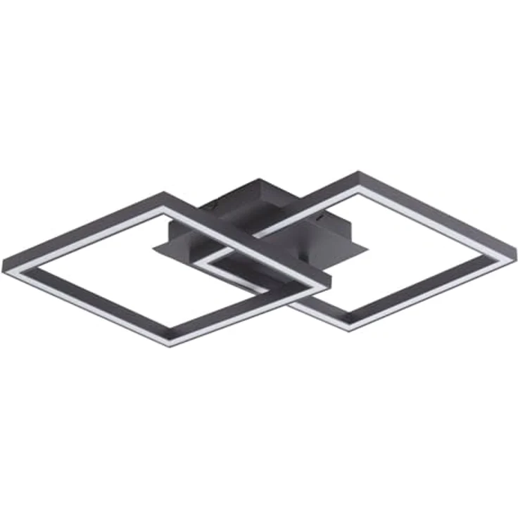 Lucande LED Deckenlampe dimmbar über Wandschalter, LED Deckenleuchte Wohnzimmer 25,5W warmweiß – Bild 1