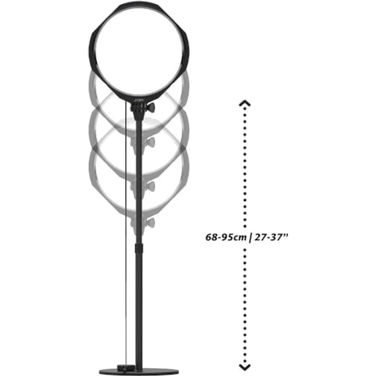 JOBY Beamo Studio-Creator-Set, Studiolicht, Soft-Key-Licht mit Fernbedienung, Hintergrundlicht 12 Farben, Wavo Mobiles Mikrofon, GorillaPod Flexibler Arm mit Smartphone-Halterung, USB-Studioleuchte – Bild 2