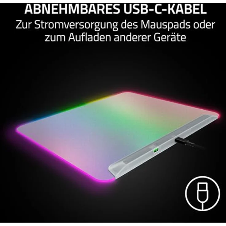 Razer Firefly V2 Pro (M), RGB Mausmatte mit individuell einstellbarer Beleuchtung, Weiss – Bild 5
