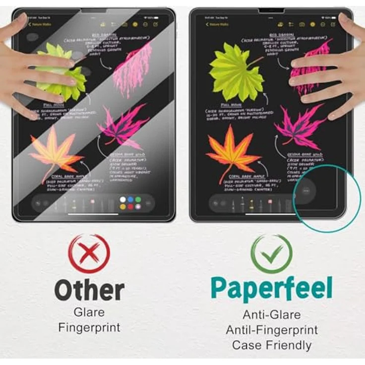 PAPERFEEL Paperfeel Displayschutzfolie für iPad Pro 11 Zoll M5 M4 (2025, 2024) - Matt, Anti-Fingerabdruck, Blendfrei, 2er Pack – Bild 4