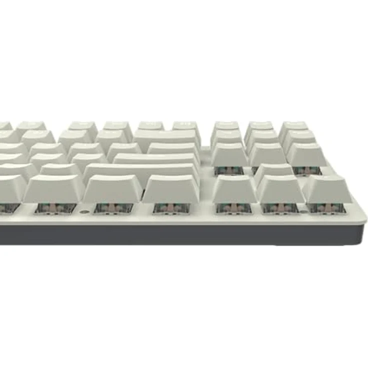 Nubi NK87 ANSI US – Mechanische Gaming-Tastatur, Weiß, 87 Tasten, G3MS Sapphire v2 Schalter, Hot-Swappable, LED-Hintergrundbeleuchtung mit 17 Modi – Bild 3