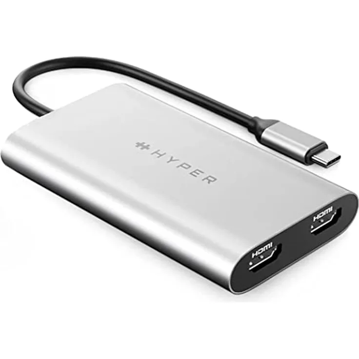 HyperDrive HDM1-GL Dual 4K HDMI Adapter für M1/M2 MacBook