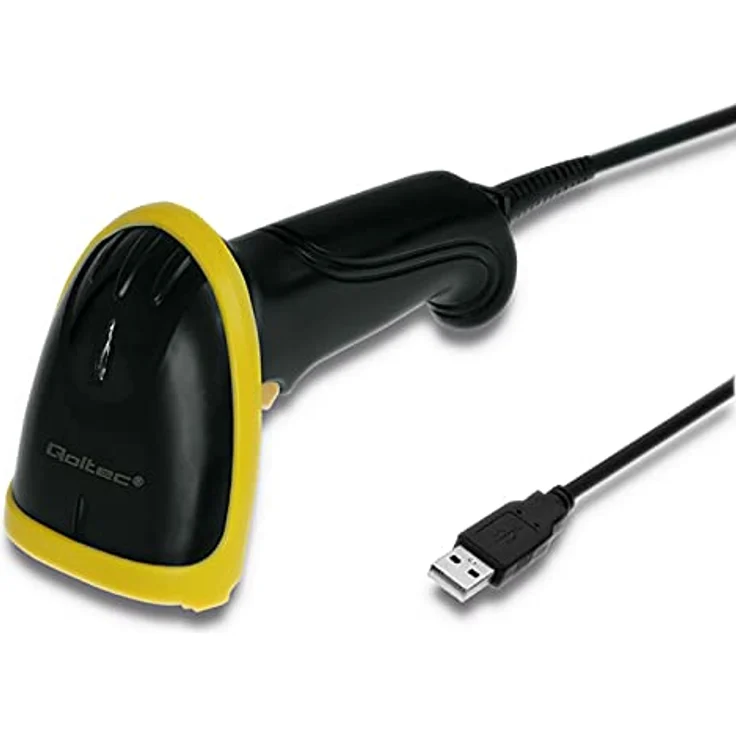 Qoltec Laser Scanner 1D | 2D | USB | Black, Barcode-Scanner – Bild 5