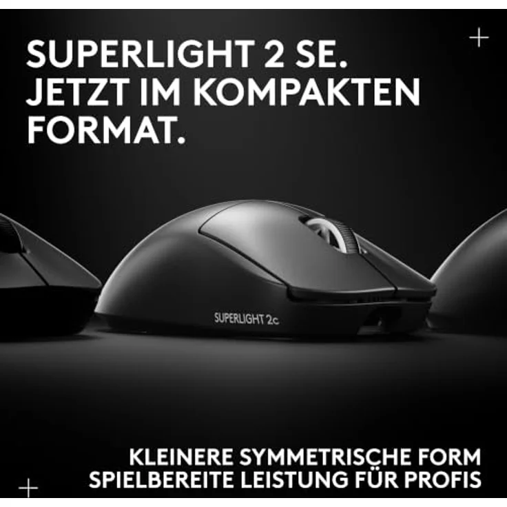 LOGITECH G PRO X SUPERLIGHT 2c SE, kabellose Gaming-Maus mit HERO 2-Sensor und 88 Stunden Akkulaufzeit, schwarz – Bild 2