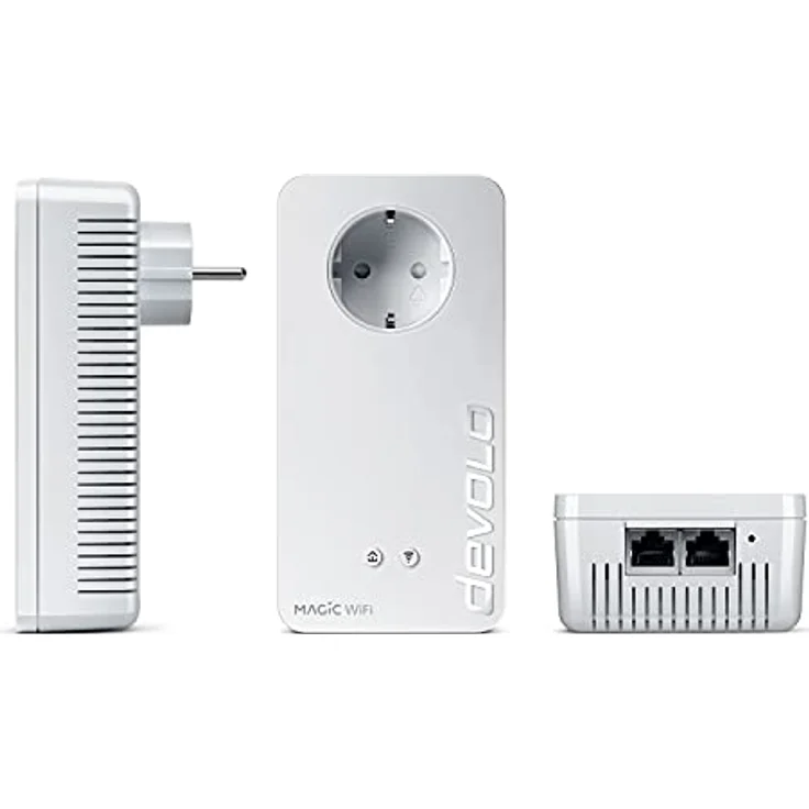 devolo Magic 2 WiFi 6 Multiroom Kit, WLAN Powerline Adapter -bis zu 2.400 Mbit/s, Mesh WLAN Steckdose, 4X Gigabit LAN, Access Point, dLAN 2.0, weiß – Bild 2