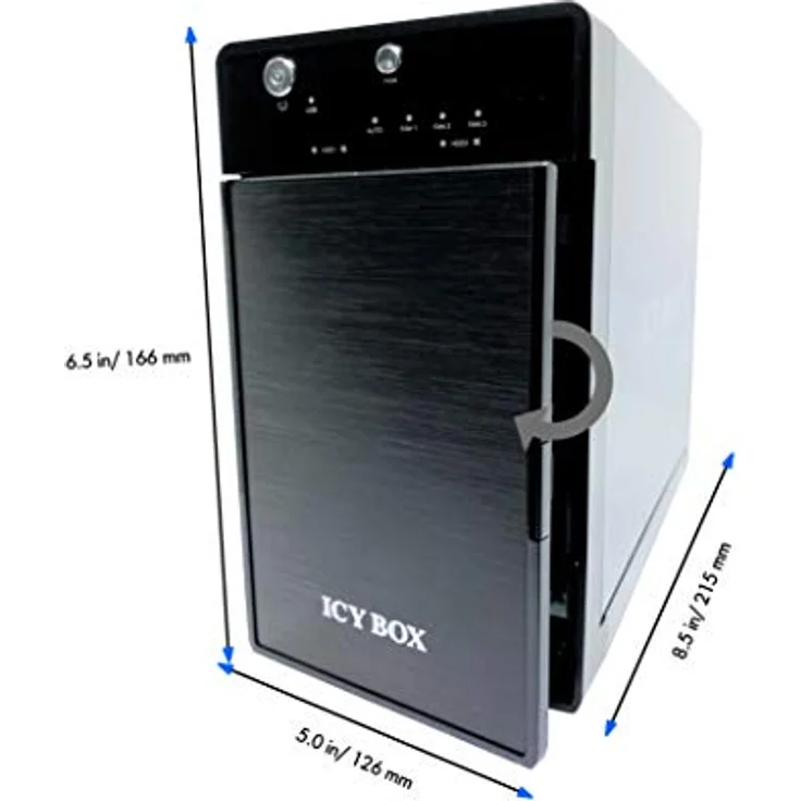 Raidsonic ICY BOX IB-RD3620SU3 3,5 2-fach Raid Gehäuse – Bild 5