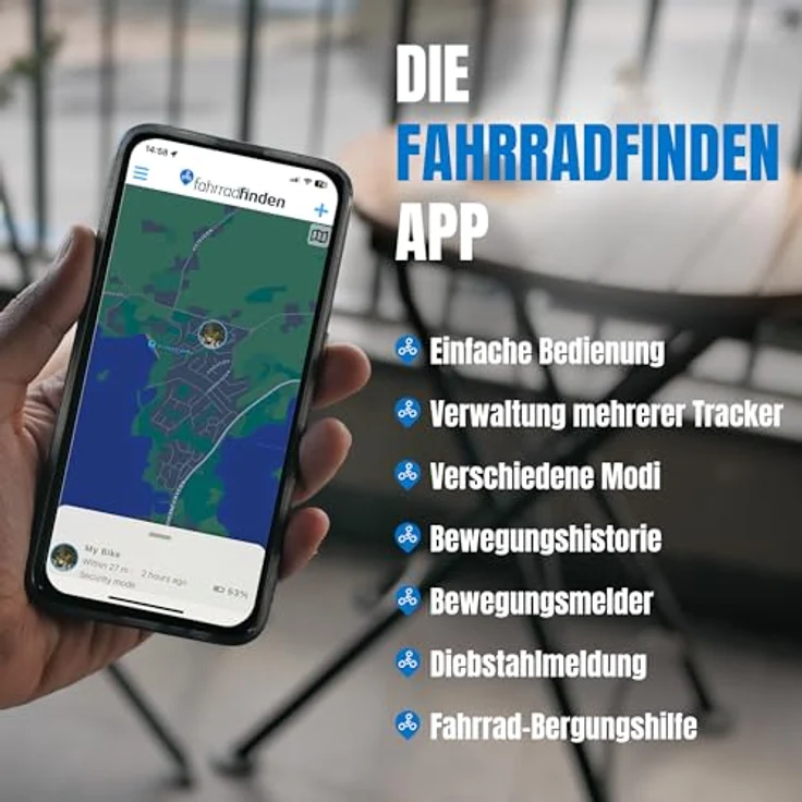 FahrradFinden - GPS Fahrrad Tracker, im Lenker Versteckt, Fahrrad Ortungsgerät, Fahrrad-Diebstahlschutz, SIM Karte inkl. - ABO Erforderlich – Bild 4