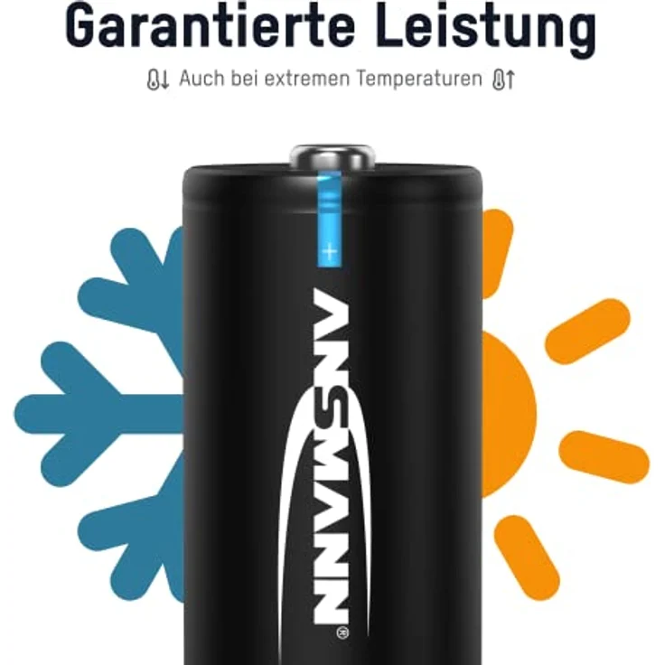 ANSMANN Akku Baby C 4500mAh NiMH 1,2V - Batterien wiederaufladbar (2 Stück) – Bild 5