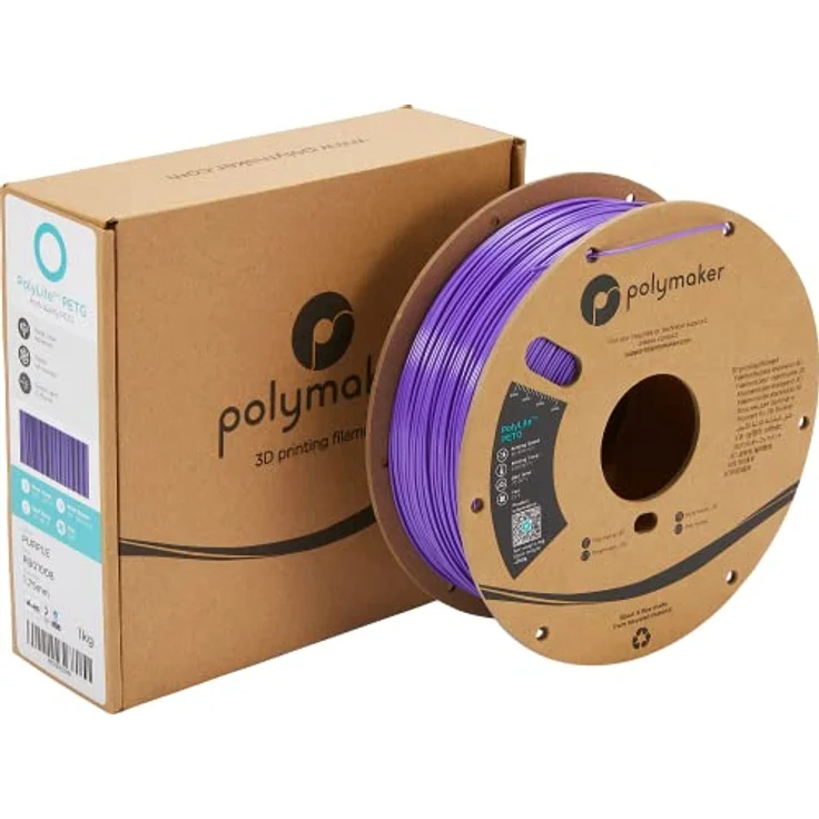 Polymaker PolyLite PETG, 3D-Druckfilament, lila, 1,75mm, 1kg, hohe Qualität und Zuverlässigkeit – Bild 5