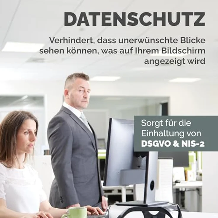 Fellowes PrivaScreen Blickschutzfilter (für Laptop und Monitor, 54,6cm (21,5 Zoll) Widescreen 16:9) – Bild 4