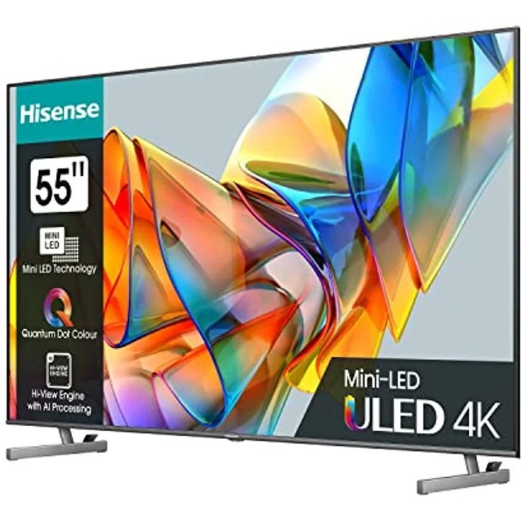 Hisense 55U6KQ 139 cm (55 Zoll) Fernseher 4K Mini LED ULED HDR Smart TV, 60Hz, HDMI 2.0, Game Mode Plus, Dolby Vision & Atmos, Bluetooth, Alexa Built-in, anthrazit [2023] – Bild 2