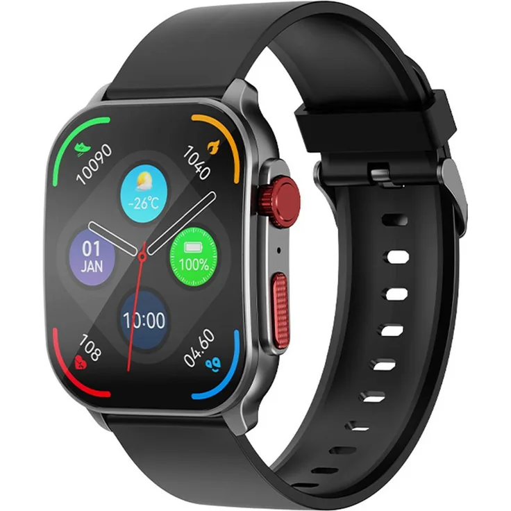 imiki Frame 2 Smartwatch mit Benetton Zusammenarbeit, 2,01 Zoll AMOLED-Display, 100+ Sportmodi, 24/7 Gesundheitsüberwachung, Schlafüberwachung, IP68 wasserdicht