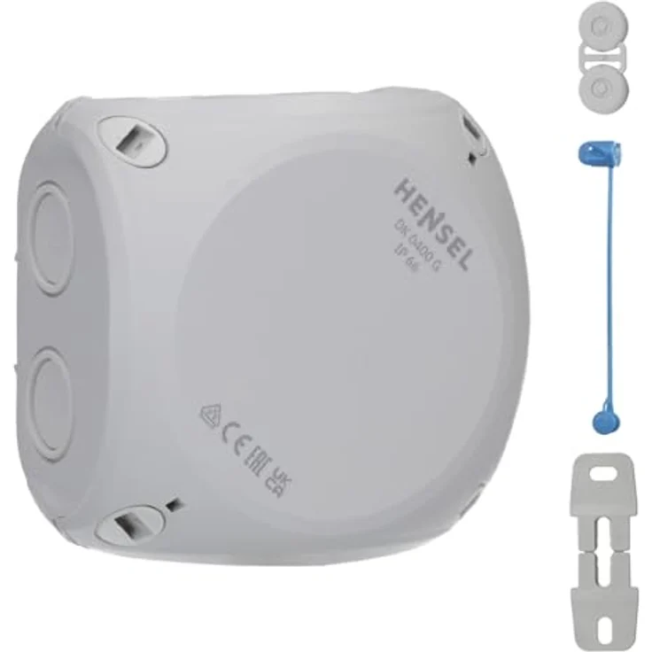 Hensel Kabelabzweigkasten DK 0400 G bis 4qmm Dose, Gehäuse für Montage auf der Wand-Decke 4012591124948 – Bild 2