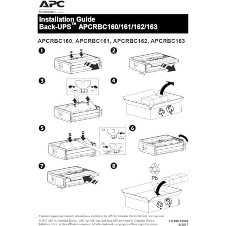APC USV-Batterie-Ersatz APCRBC163 für APC USV BR1500MS, zuverlässige Stromversorgung – Bild 2
