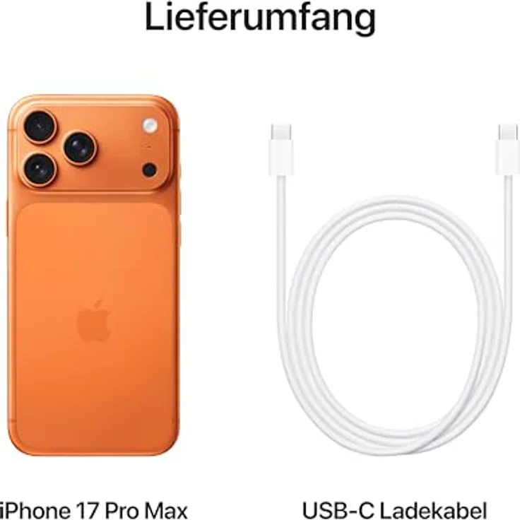 Apple iPhone 17 Pro Max (256 GB, Cosmic Orange, 6.90", Dual SIM, 5G), Smartphone, Orange – Bild 6