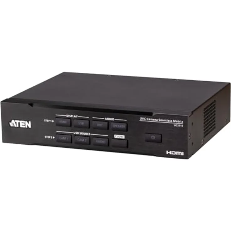 ATEN UC3310 CAMLIVE MX Dual 4K UVC Kamera Seamless Matrix, KVM-Switch mit RS-232 und RS-485 Schnittstellen