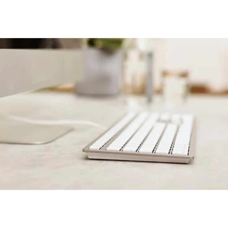 CHERRY KC 6000C for Mac (DE, Kabelgebunden), Tastatur, Silber, im Chiclet-Design mit Mac-Layout – Bild 5
