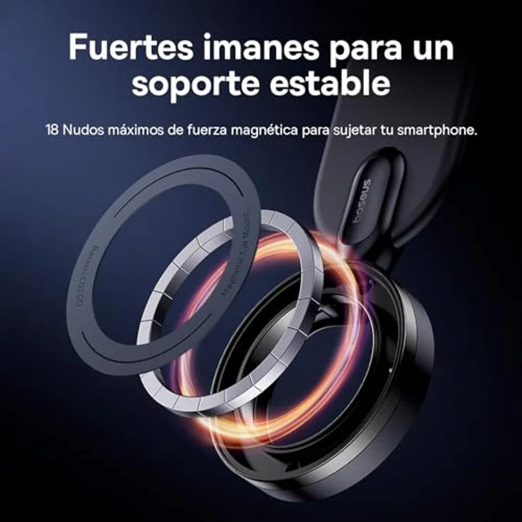 Baseus C02 Go, Magnetischer Smartphone Halter für Auto, 360° drehbar, Schwarz – Bild 4