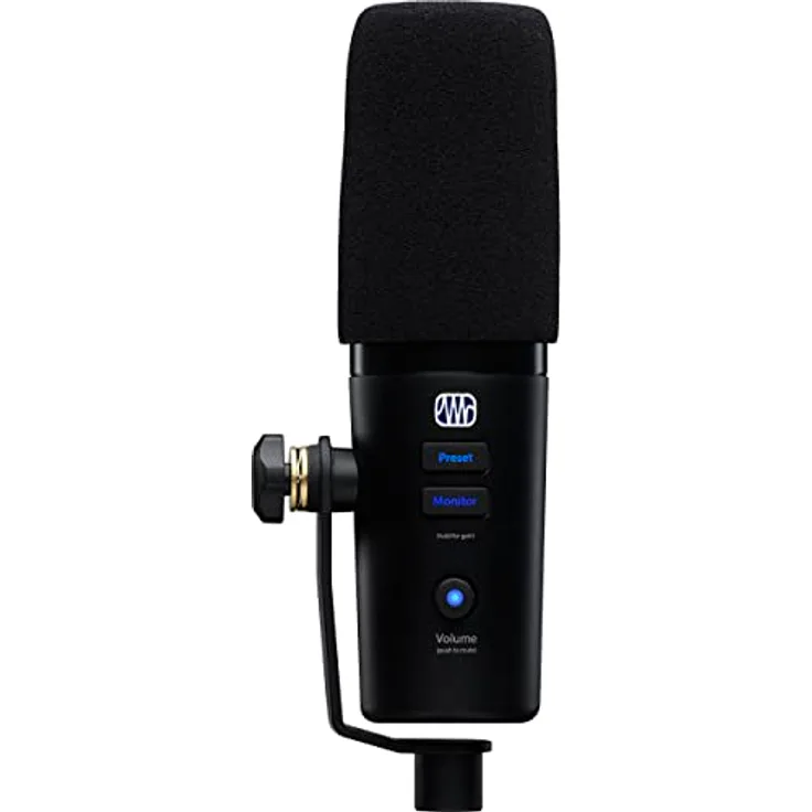 PreSonus Revelator Dynamic | USB-Mikrofon für Recording, Podcasting und Streaming inklusive Effekte, einfach nutzbare Presets und Mixer sowie Studio One DAW Aufnahmesoftware