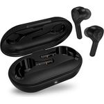 Connect IT HEP-5300-BK, True Wireless Stereo Kopfhörer mit Bluetooth 5.0, 20 - 20000 Hz, bis zu 15 Stunden Akkulaufzeit, Schwarz