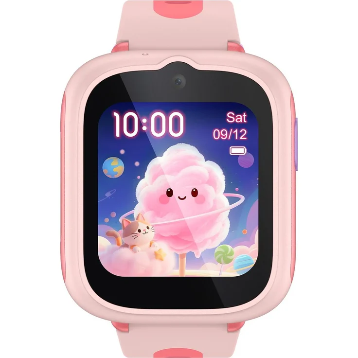 TCL Movetime MT48X Cosmic Pink, Kinder-Smartwatch mit L1 + L5 Dualband-GPS, SOS-Taste und wasserdichtem Gehäuse