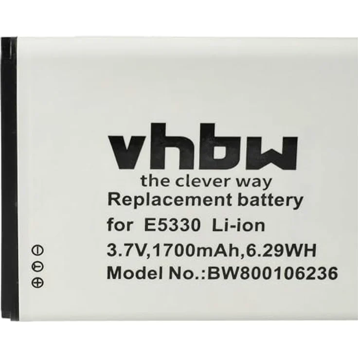 vhbw Akku kompatibel mit Huawei E5377, EC5377 Router Modem Hotspots, 1700 mAh, 3,7 V, Li-Ion, langlebig und hochleistungsfähig – Bild 5