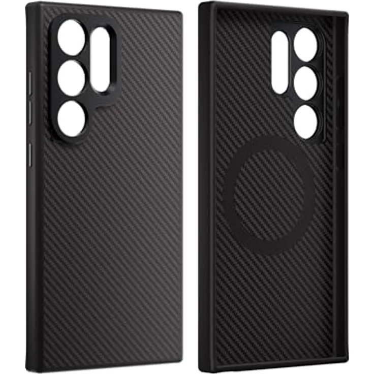 Freewell Pro Filmmaker Case für Samsung Galaxy S24 Ultra, Smartphone Hülle mit Magnetfilter-Integration, 17-mm-Objektivanschluss, Schwarz