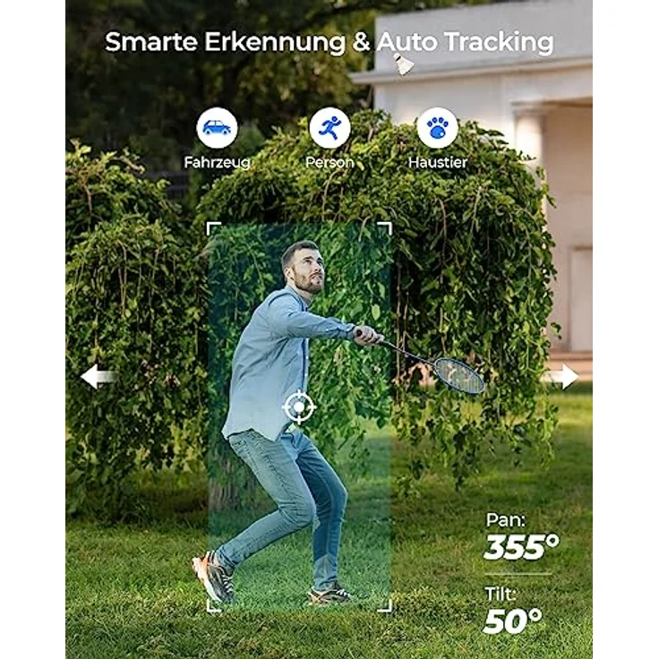 Reolink E1 Outdoor Pro 4K 8MP WLAN PTZ Kamera mit Auto-Tracking, Außenbereich – Bild 4