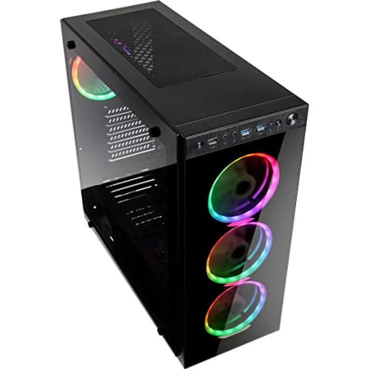 Kolink Horizon RGB Midi-Tower, Tempered Glass - schwarz – Bild 2