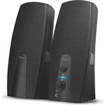 Trust Almo 2.0 PC Lautsprecher Set, 10 Watt, 3,5 mm AUX Klinke, Boxen mit USB-Stromversorgung, Speaker Set, Lautsprecher für PC, Laptop, Computer - Schwarz