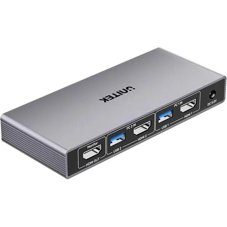 Unitek 4K@60Hz USB 3.0 HDMI KVM-Schalter, KVM Switch mit vielseitiger Plattformkompatibilität