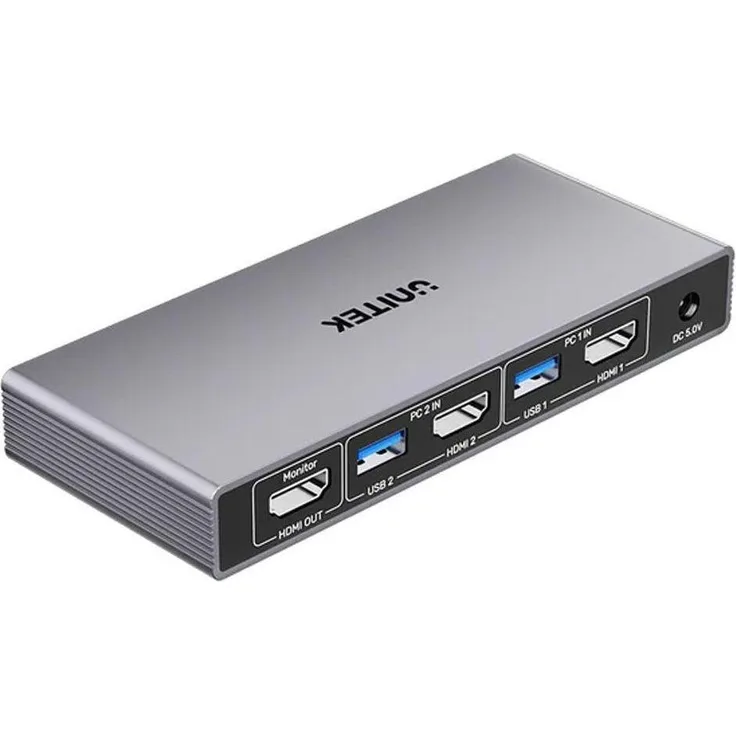 Unitek 4K@60Hz USB 3.0 HDMI KVM-Schalter, KVM Switch mit vielseitiger Plattformkompatibilität