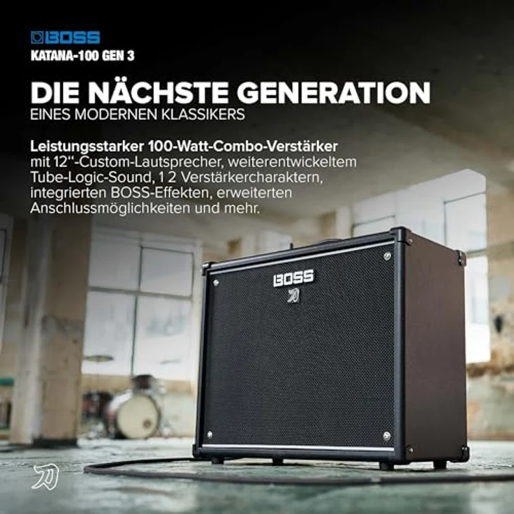 Boss by Roland Katana 100 Gen 3, Gitarren-Verstärker mit 4 Kanälen, 100 W, 12 Zoll Lautsprecher, vielseitige Effekte und USB-C Anschluss – Bild 2