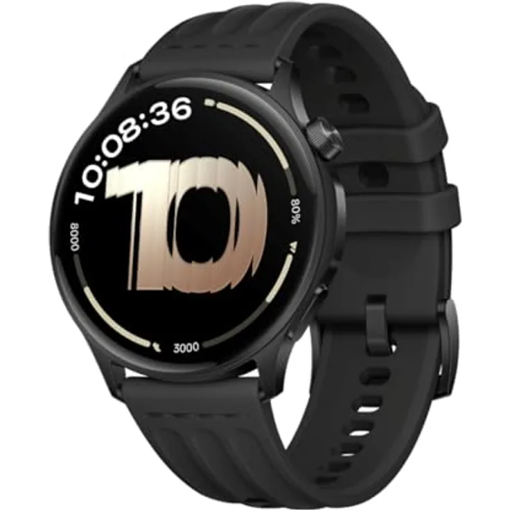 OnePlus Watch Lite, 45mm Smartwatch in Black Steel mit Fitness-Tracking und benutzerdefinierten Ziffernblättern