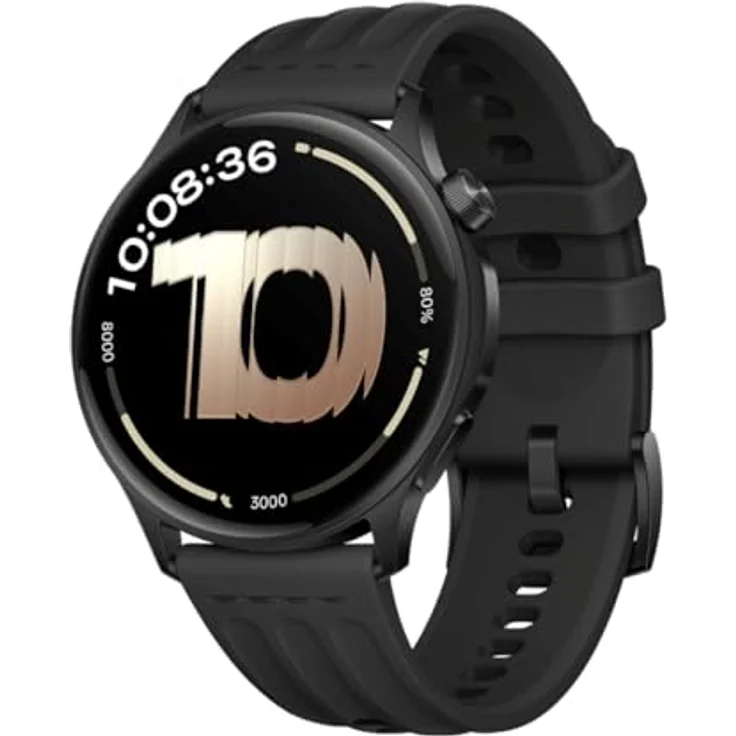 OnePlus Watch Lite, 45mm Smartwatch in Black Steel mit Fitness-Tracking und benutzerdefinierten Ziffernblättern – Bild 1