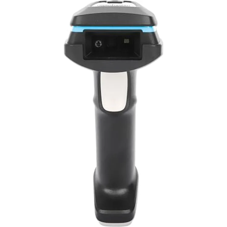 Manhattan Kabelloser 2D Long Range LED-Barcodescanner, 1D/2D Barcode-Scanner mit 80 m Reichweite, IP52 Schutz, Schwarz – Bild 6