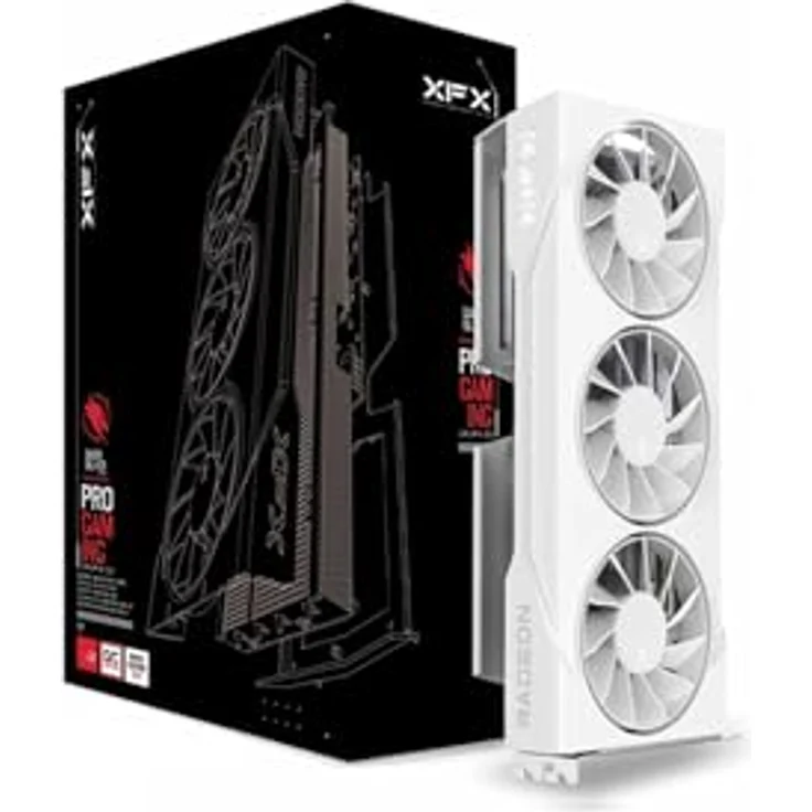 XFX Swift AMD Radeon RX 9060 XT OC 8GB Gaming Grafikkarte, Basistakt bis 1900 MHz, Boost-Takt bis 3320 MHz – Bild 1