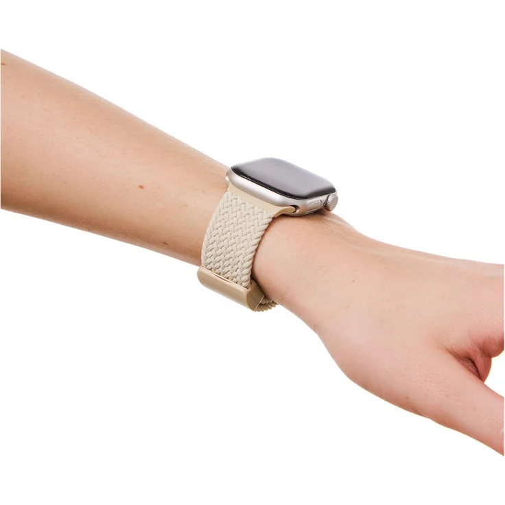 iDeal of Sweden Soft Braid Watch Band für Apple Watch, geflochtenes Nylonarmband mit magnetischem Verschluss, 44/45/46/49 mm