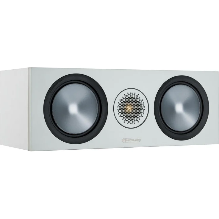 Monitor Audio Bronze C150 (6G) Center-Lautsprecher weiß/grau, 2-Wege, 120 W, CAM-Gold-Hochtöner, CAM-Tief-/Mitteltöner, geschlossenes Gehäuse – Bild 1