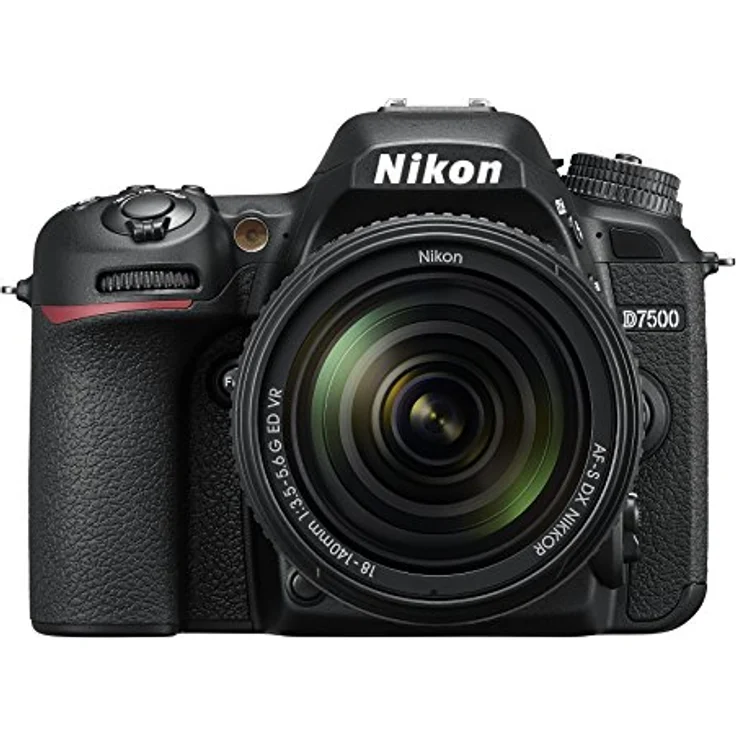 Nikon D7500 Digital SLR im DX Format mit Nikon AF-S DX 18-140mm 1:3,5-5,6G ED VR (20,9 MP, EXPEED 5-Prozessor, AF-System mit 51 Messfeldern, ISO 100-51.200, 4K UHD Video incl. Zeitraffer Video) – Bild 1