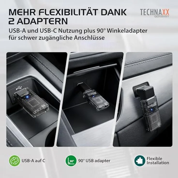 Technaxx TX-346, USB-Dongle für Car Play & Android Auto, schwarz – Bild 8