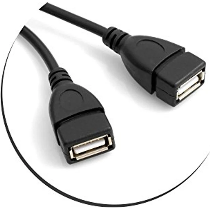 SYSTEM-S Y- Kabel USB Typ A Stecker zu 2 x USB Typ A Buchse Y-Splitter Adapter – Bild 3