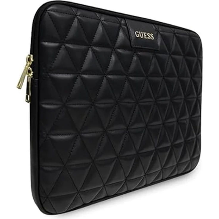 Guess Quilted Computer Sleeve Computerhülle 13" Notebook Hülle, schwarz – Bild 2