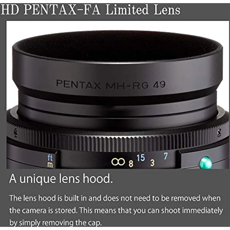 Pentax PENTAX-FA 43mm F1.8 Limited, Weitwinkelobjektiv mit HD-Vergütung für PENTAX K-System, Silber, 35 mm Vollformat – Bild 5