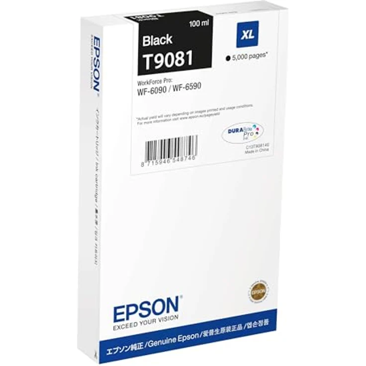 Epson EPSON WF-6xxx Ink Cartridge BK XL, Tintenpatrone schwarz mit 100 ml, bis zu 5000 Seiten ergiebig – Bild 2