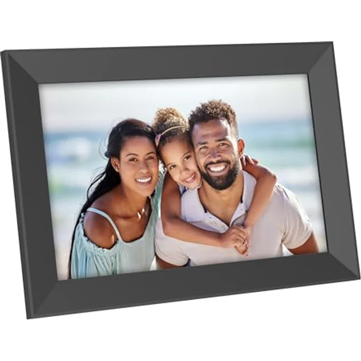 AGFA Photo Realiview APF1000 Digitaler Bilderrahmen, 10 Zoll (1024 x 600, LED, Fotoanzeige, Uhr, Kalender, programmierbar), Schwarz – Bild 2
