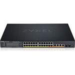 Zyxel 2,5G Multi-Gig PoE++/PoE+ Lite-L3 Smart-Managed Switch mit 24 Ports und 6-Port 10G Uplink (4 Kupfer/2 SFP+) mit 700 W Leistungsbudget [XMG1930-30HP]